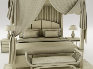 bedroom set 027 Model 3D