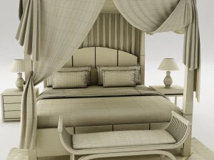 bedroom set 027 3D Model