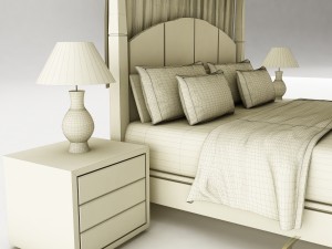 bedroom set 027 Model 3D