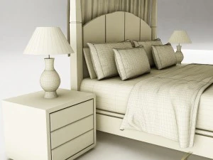bedroom set 027 3D Model