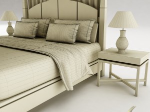 bedroom set 027 Model 3D
