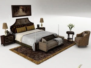 gruppo camera da letto 028 Modello 3D