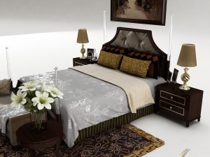 bedroom set 028 3D Model