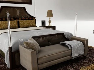 bedroom set 028 3D Model