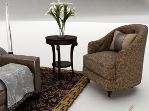 bedroom set 028 3D Model