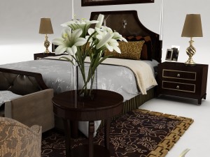 bedroom set 028 3D Model