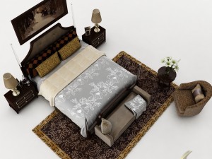bedroom set 028 3D Model
