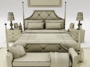 bedroom set 028 3D Model