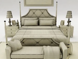 bedroom set 028 3D Model