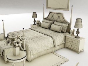 bedroom set 028 3D Model