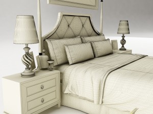 bedroom set 028 3D Model