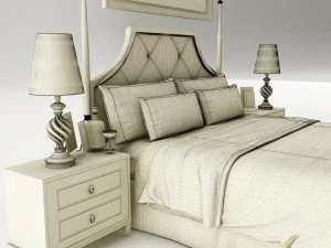bedroom set 028 3D Model