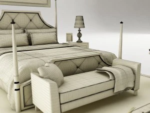 bedroom set 028 3D Model