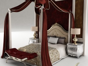 bedroom set 029 3D Model