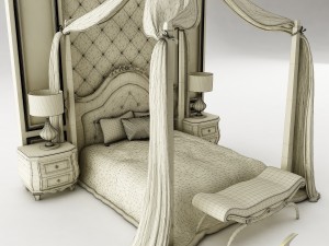 bedroom set 029 3D Model
