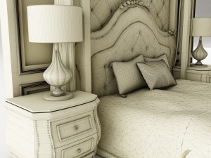 bedroom set 029 3D Model