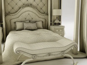 jogo de quarto 029 Modelo 3D