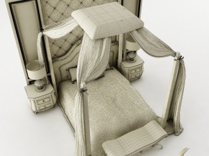 bedroom set 029 3D Model