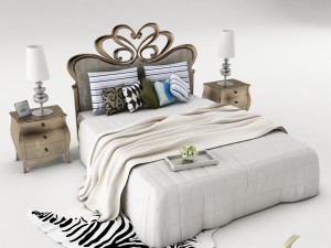 bedroom set 030 3D Model