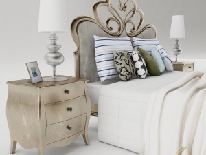 bedroom set 030 3D 모델