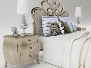 bedroom set 030 3D Model