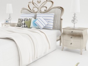 bedroom set 030 3D 모델