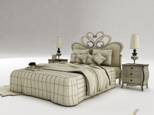 bedroom set 030 3D 모델