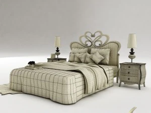 bedroom set 030 3D Model