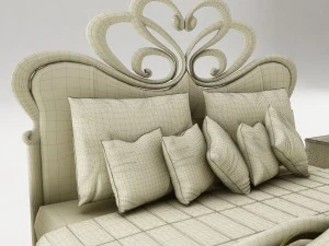 bedroom set 030 3D Model
