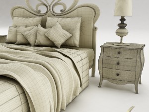 bedroom set 030 3D 모델