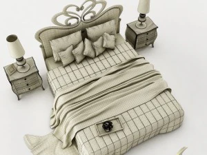 bedroom set 030 3D Model