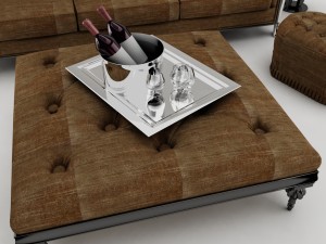 sofa set 002 3D मॉडल