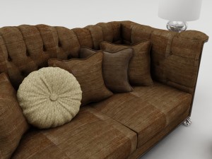 sofa set 002 3D मॉडल