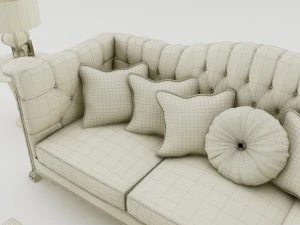 sofa set 002 3D Model