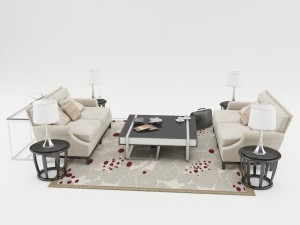 sofa set 003 3Dモデル