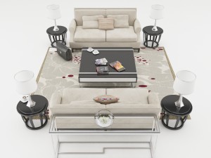 sofa set 003 3Dモデル