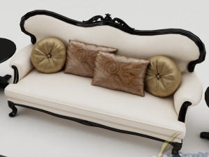 sofa set 009 3D Model
