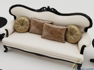 sofa set 009 3D Model
