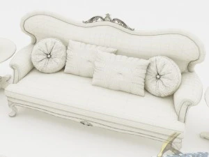 sofa set 009 3D Model