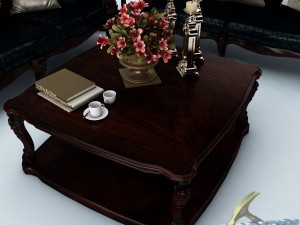 sofa set 010 3D 模型