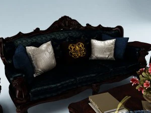 sofa set 010 3D Model