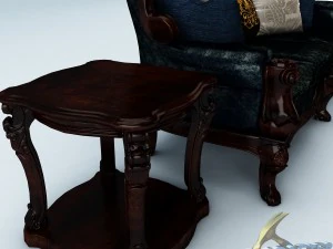 sofa set 010 3D Model