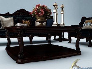 sofa set 010 3D 模型