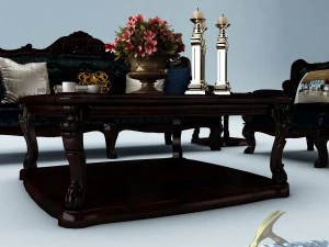 sofa set 010 3D Model