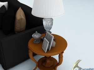 sofa set 011 Model 3D