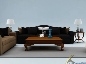 sofa set 011 3D Model