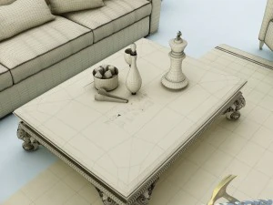 sofa set 011 3D Model