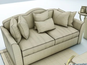 sofa set 011 3D Model