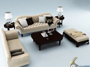 set divani 012 Modello 3D