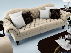 sofa set 012 Modelo 3D